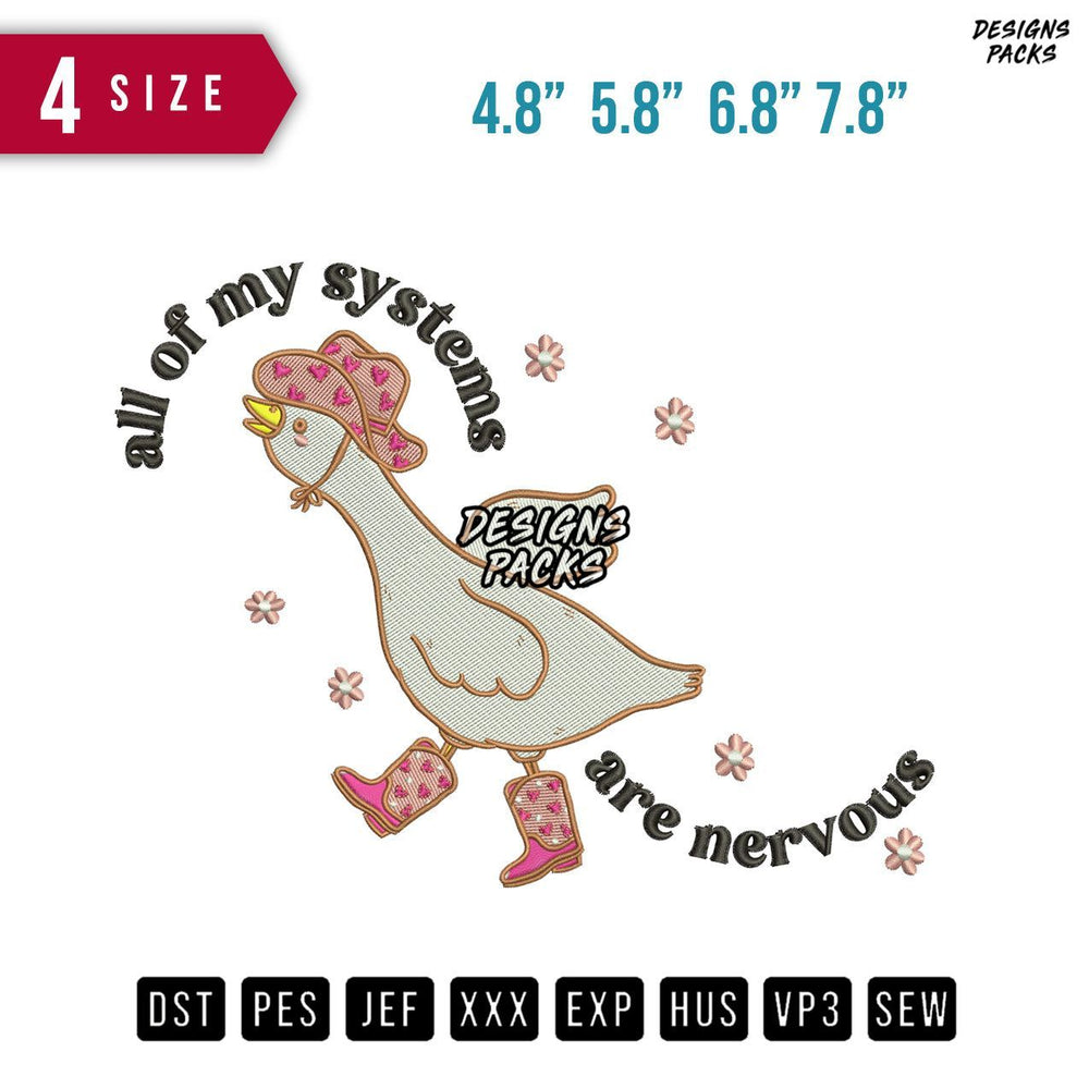 All of my system Duck Embroidery Design