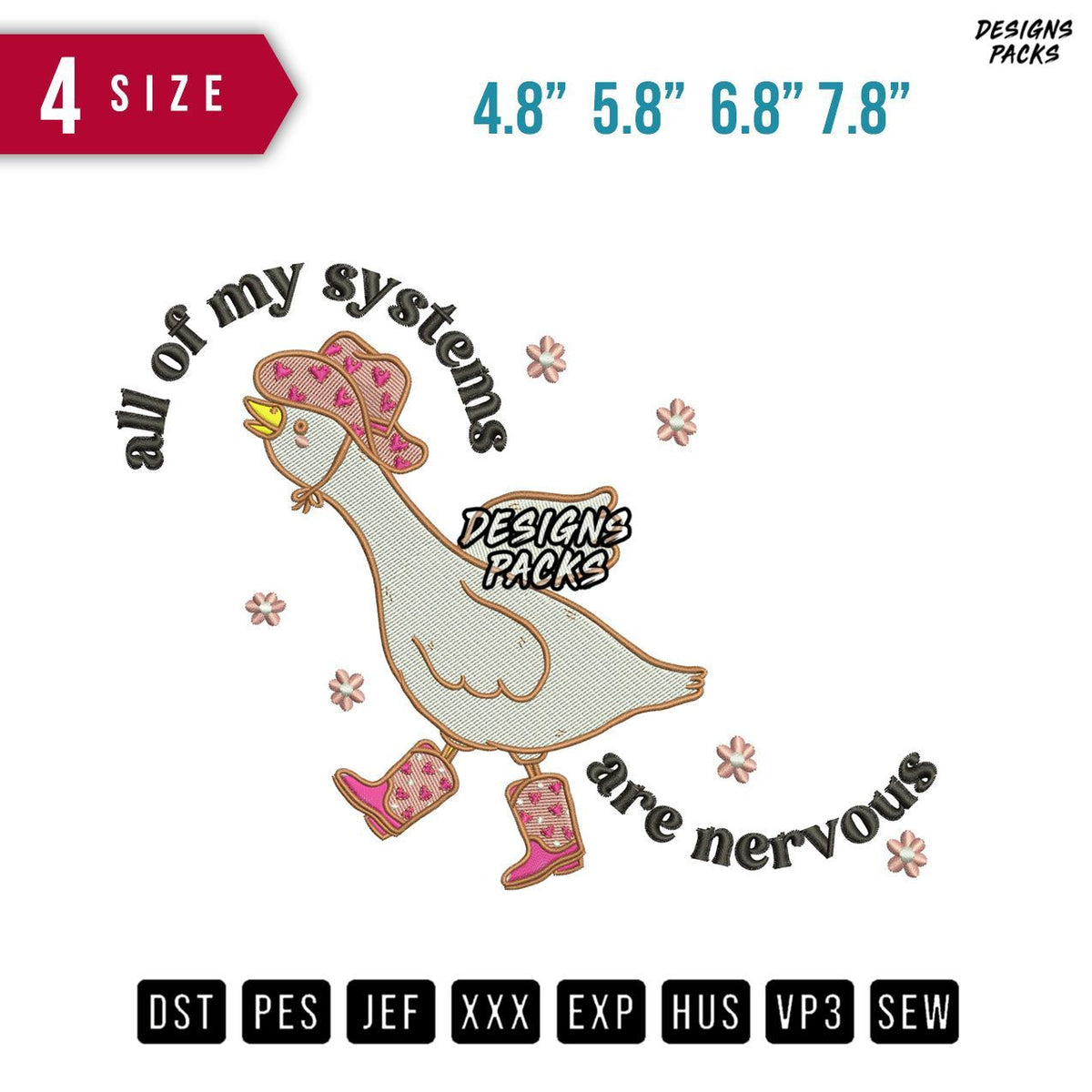 All of my system Duck Embroidery Design