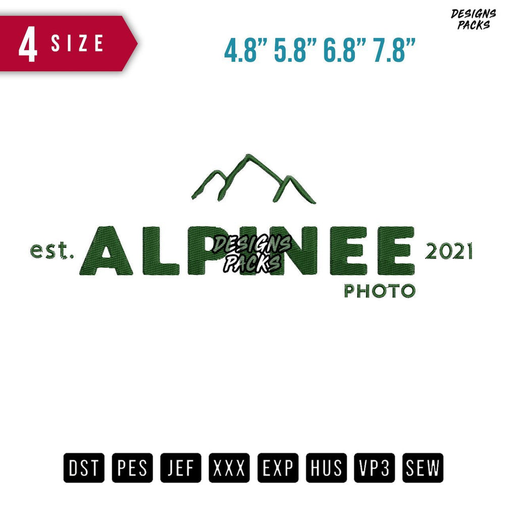 Alpine Photo Embroidery Design