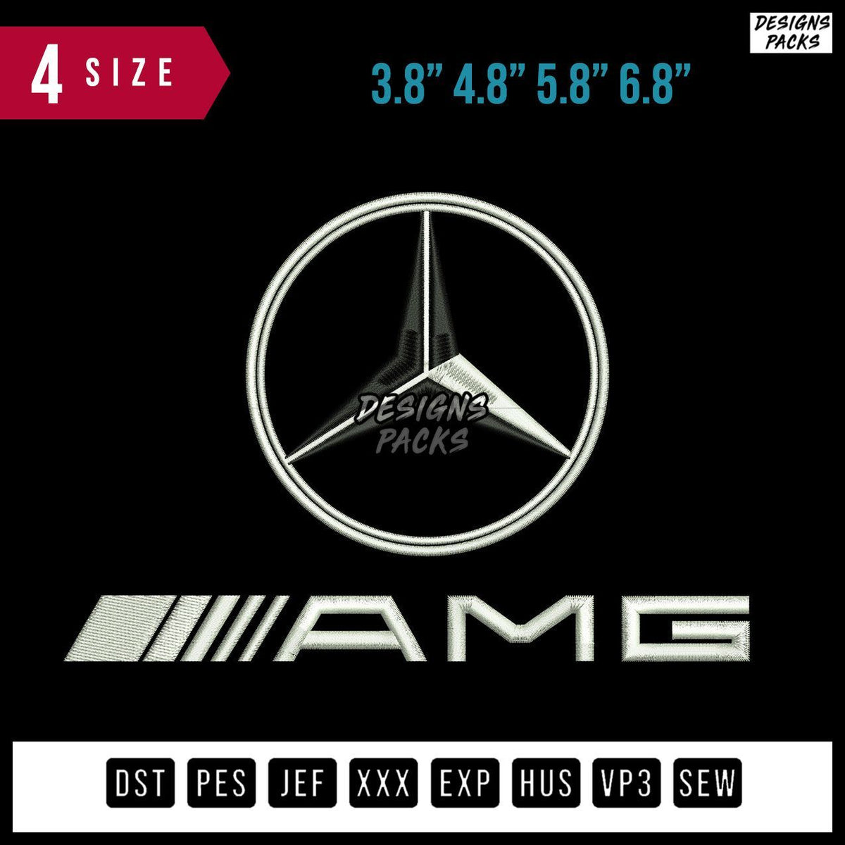 Amg Logo Embroidery Design