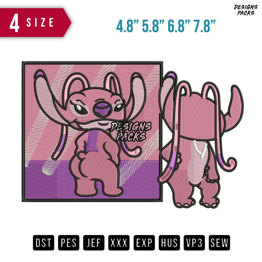 Angel Gym Embroidery Design