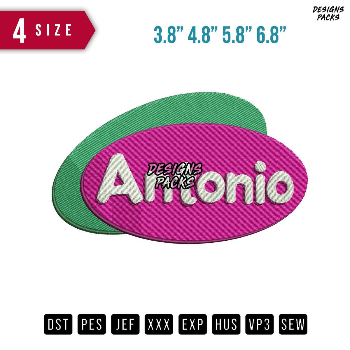 Antonio Embroidery Design