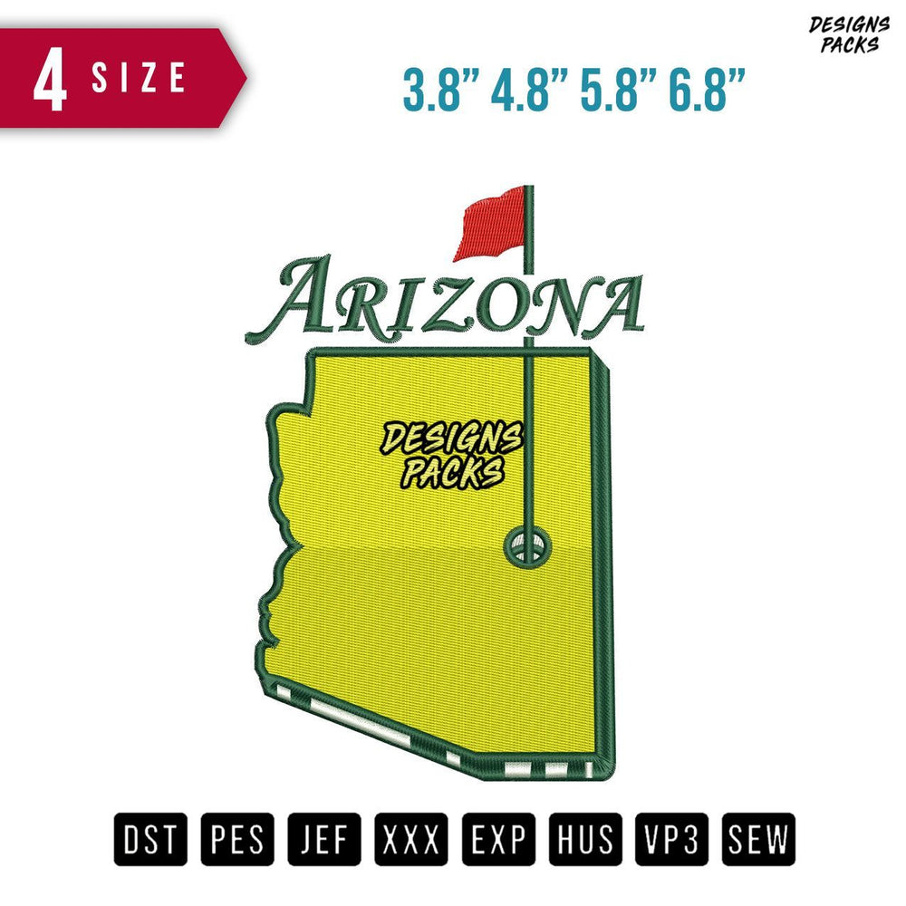 Arizona Embroidery Design