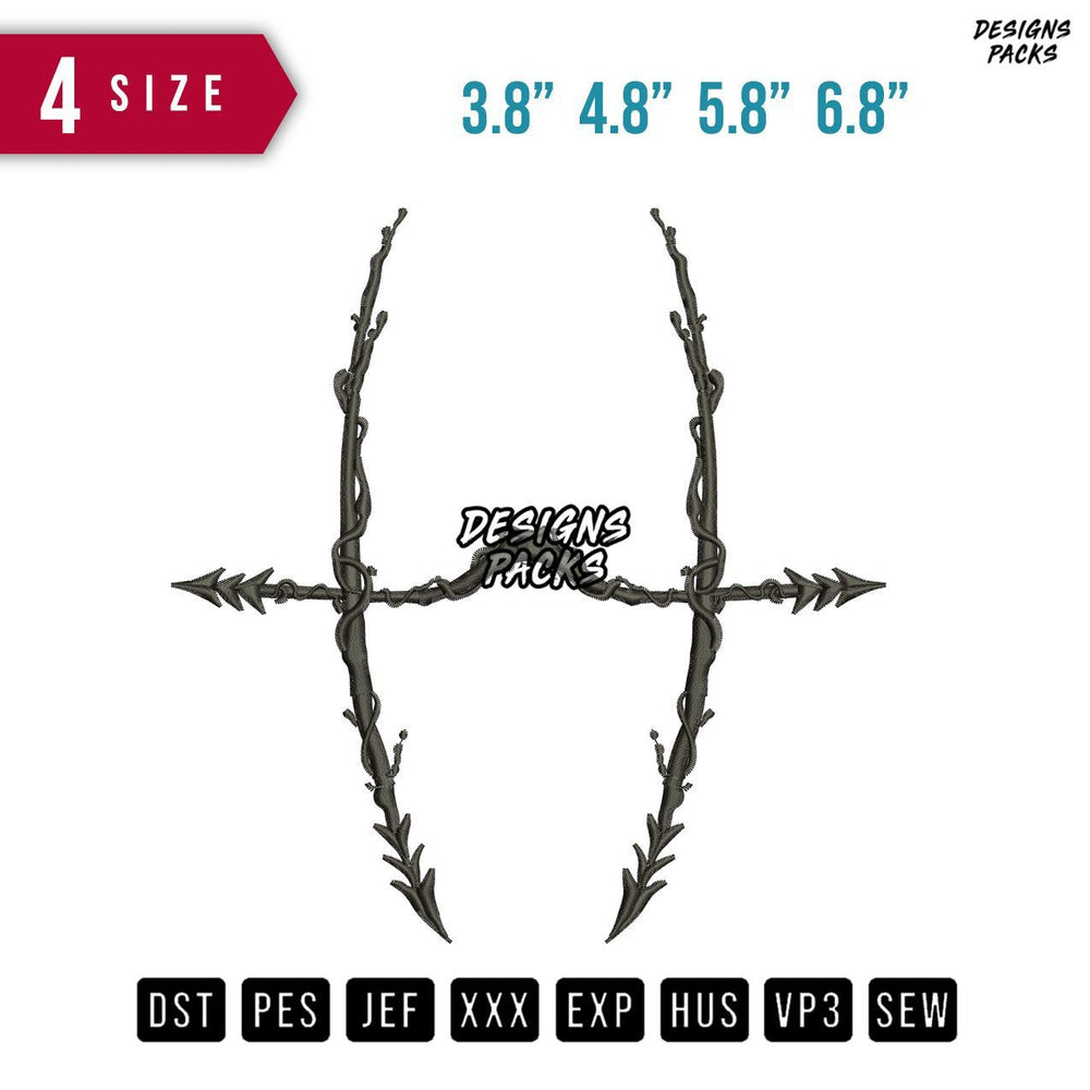 Arrow Root Embroidery Design