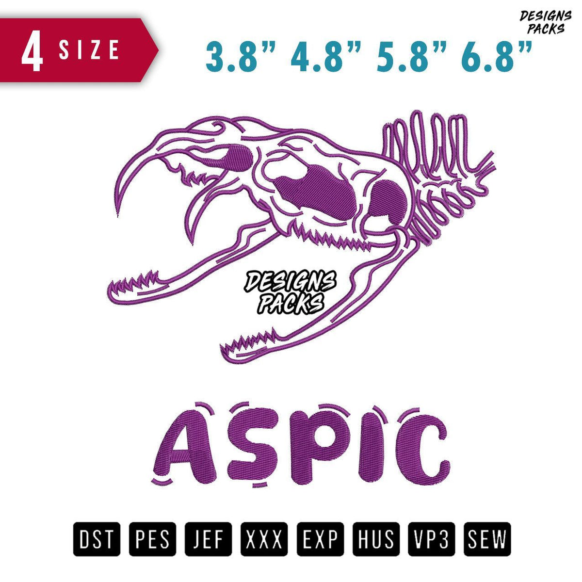 Aspic Embroidery Design