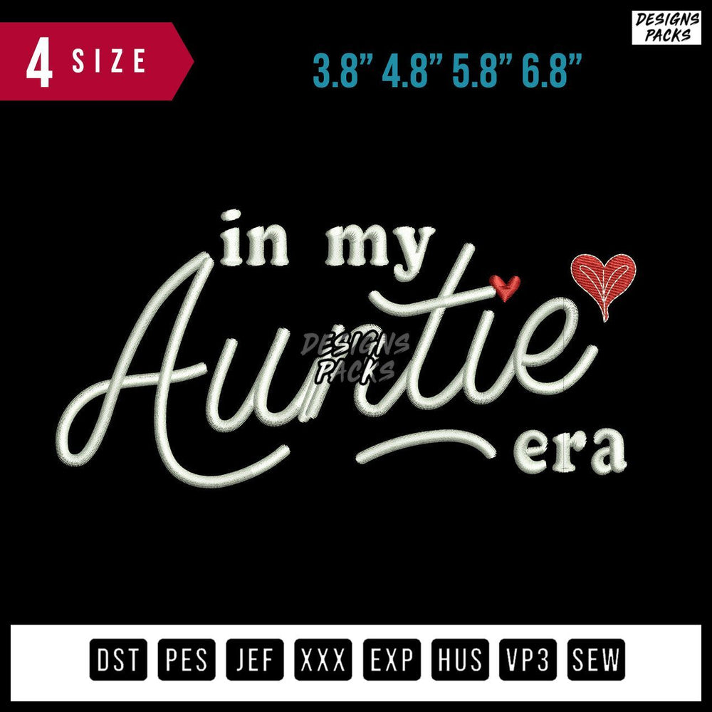 Auntie Era Embroidery Design