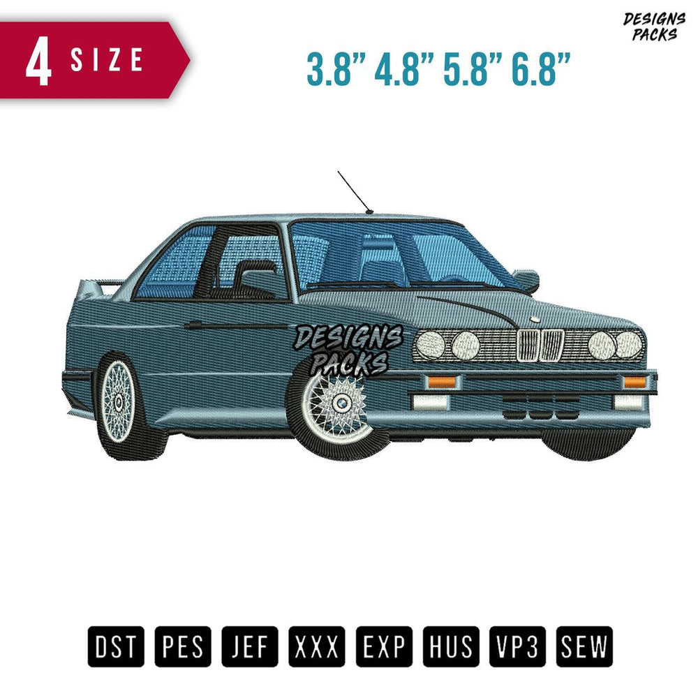 BMWE30M Embroidery Design