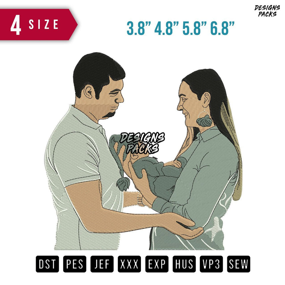 Baby Care Embroidery Design