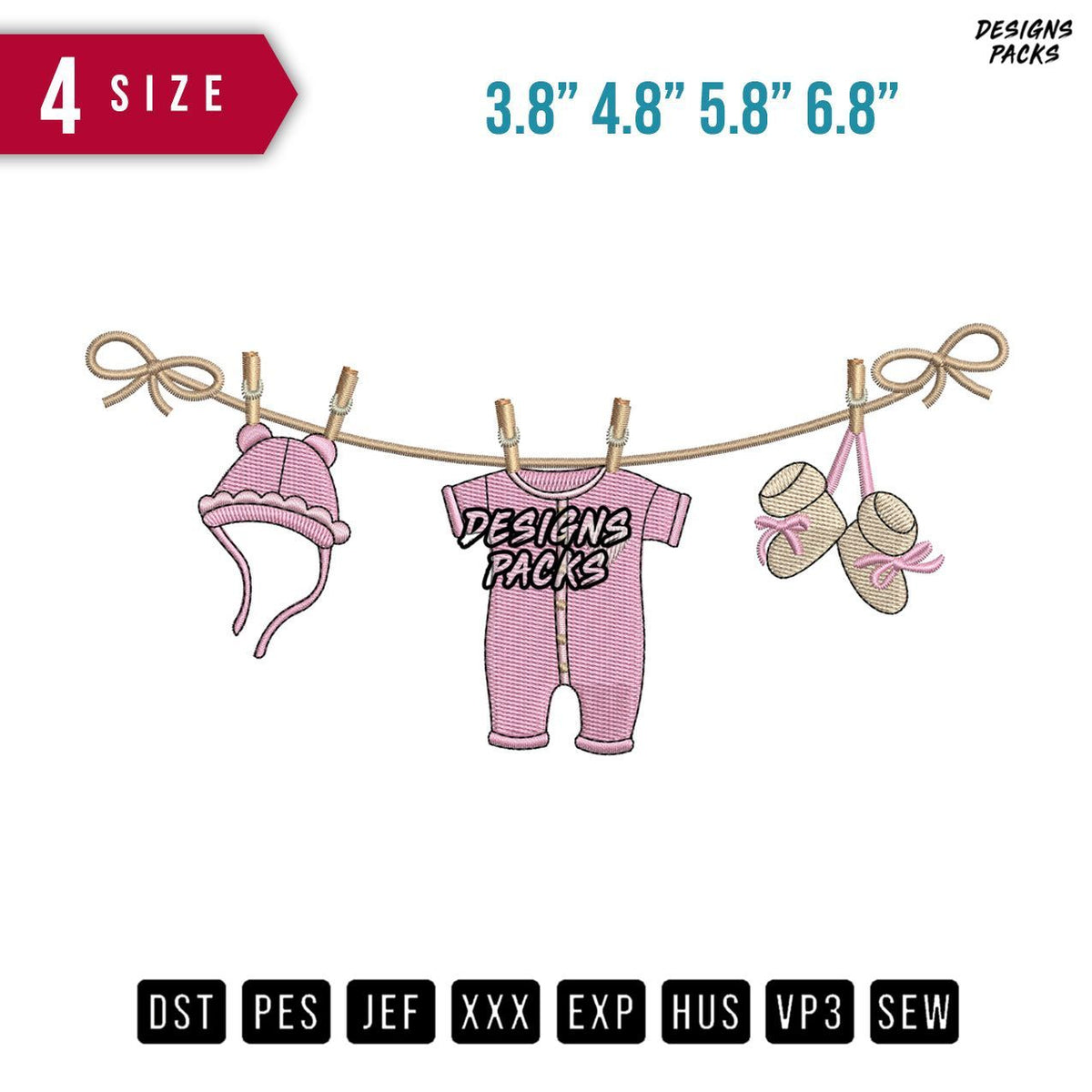 Baby Clothes Embroidery Design