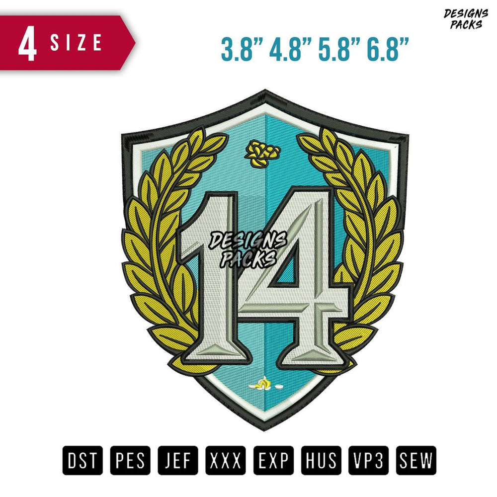 Badgelogo Shield Embroidery Design