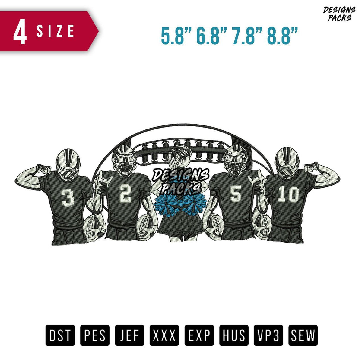 Baseball Pose Embroidery Design