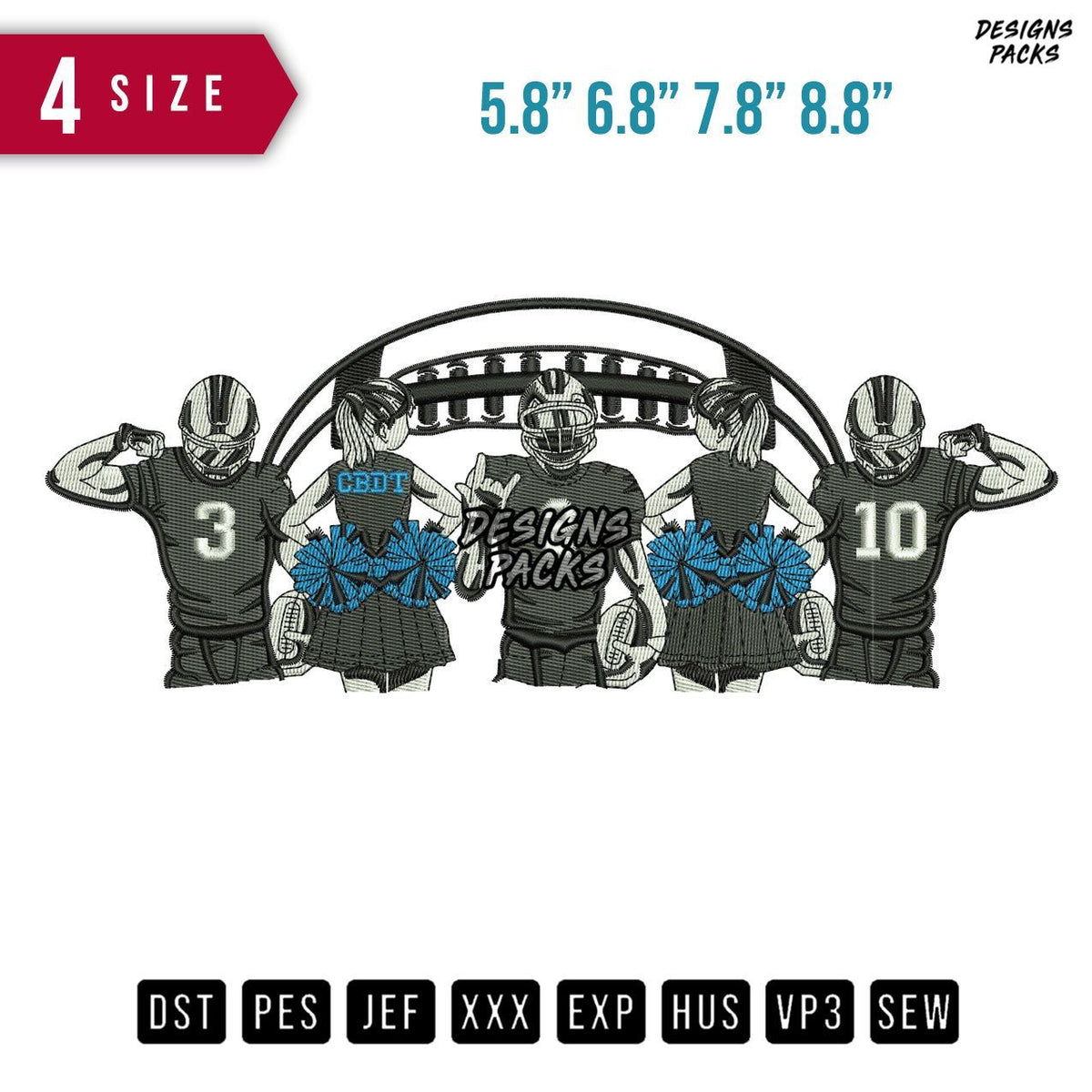 Baseball Pose Embroidery Design