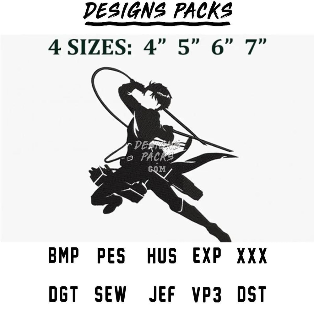 Basic Anime Embroidery Design designspacks