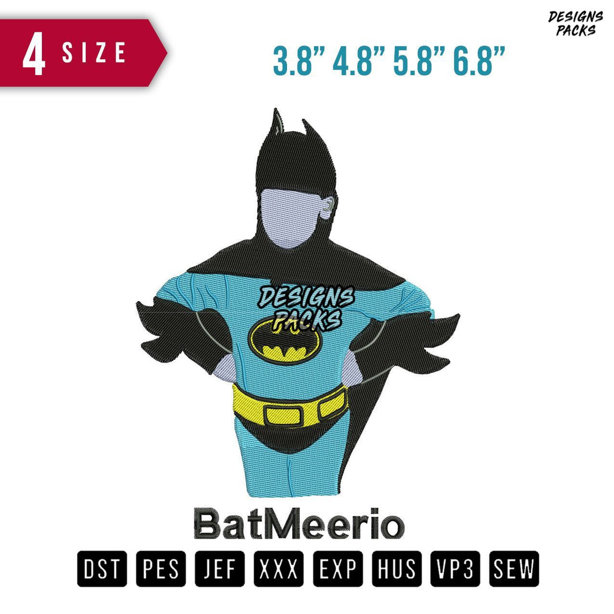 Batmeerio Embroidery Design