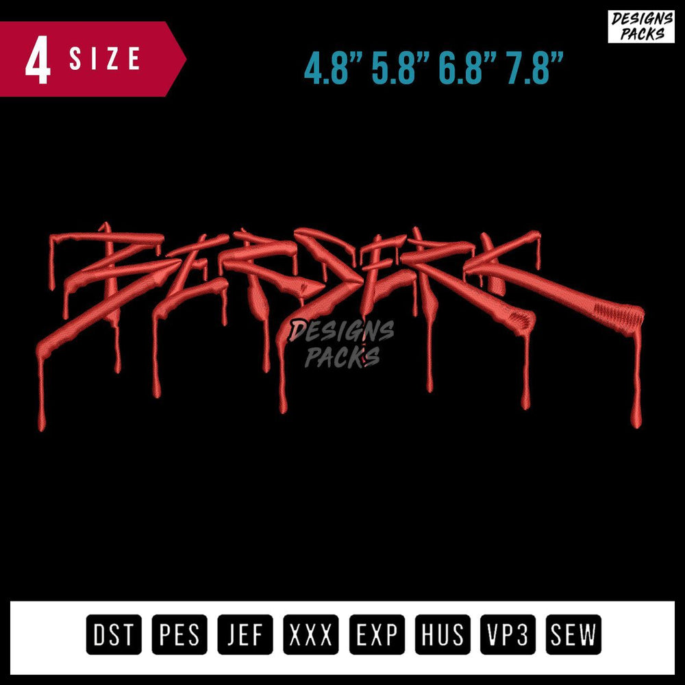 Berserk Melt Big Embroidery Design