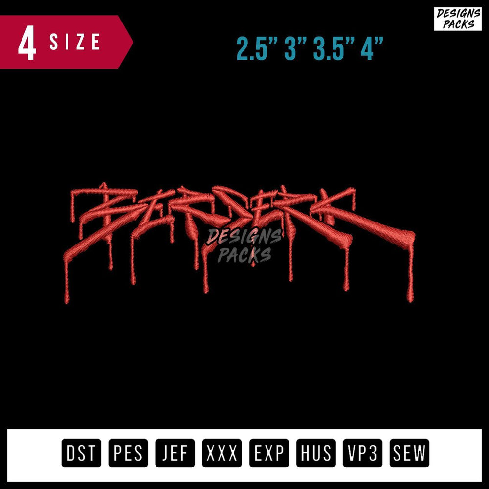 Berserk Melt Embroidery Design