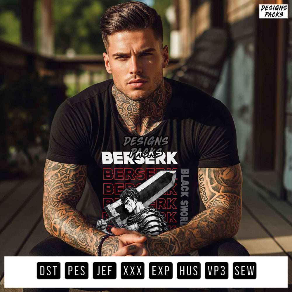 Berserk Printable Embroidery Design