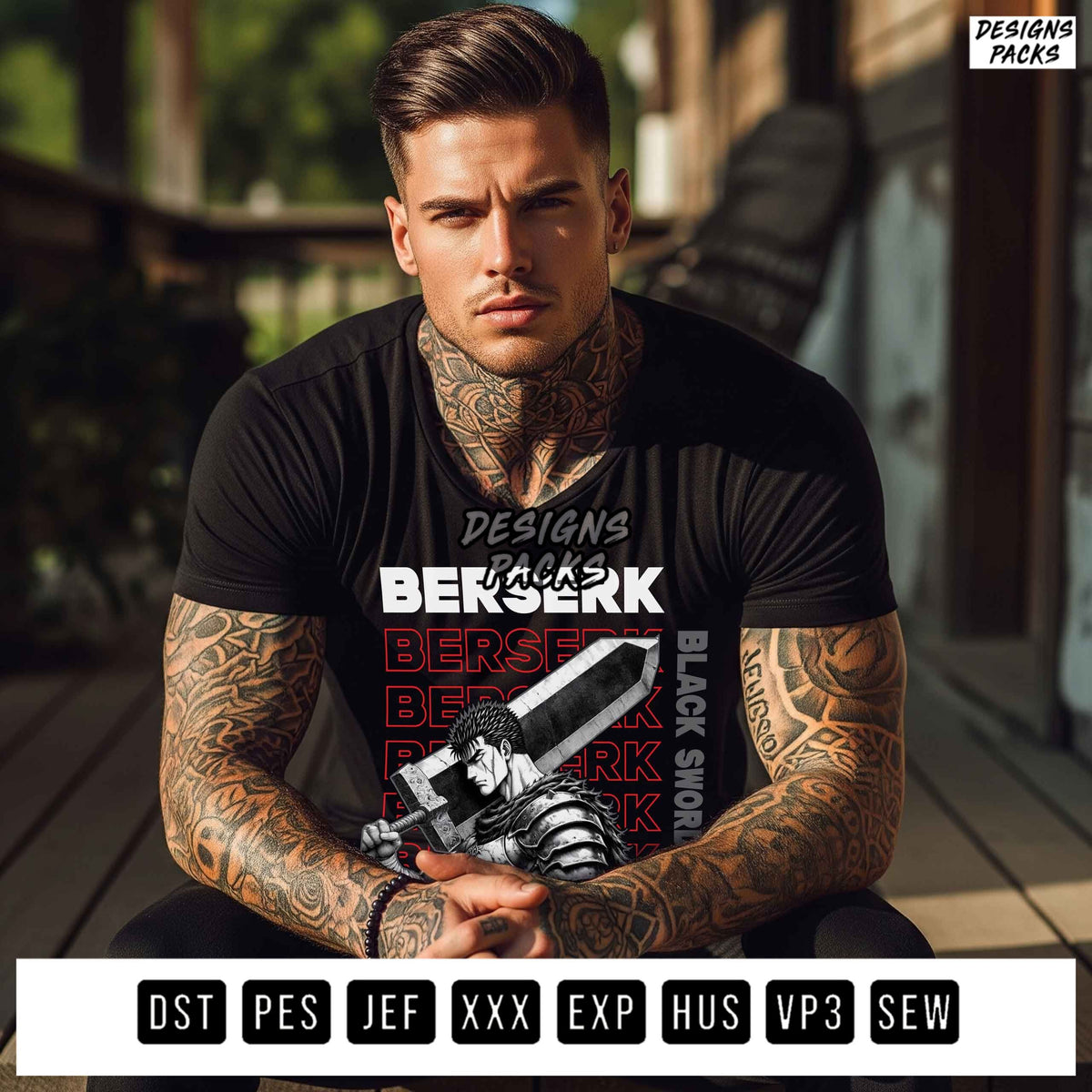 Berserk Printable Embroidery Design