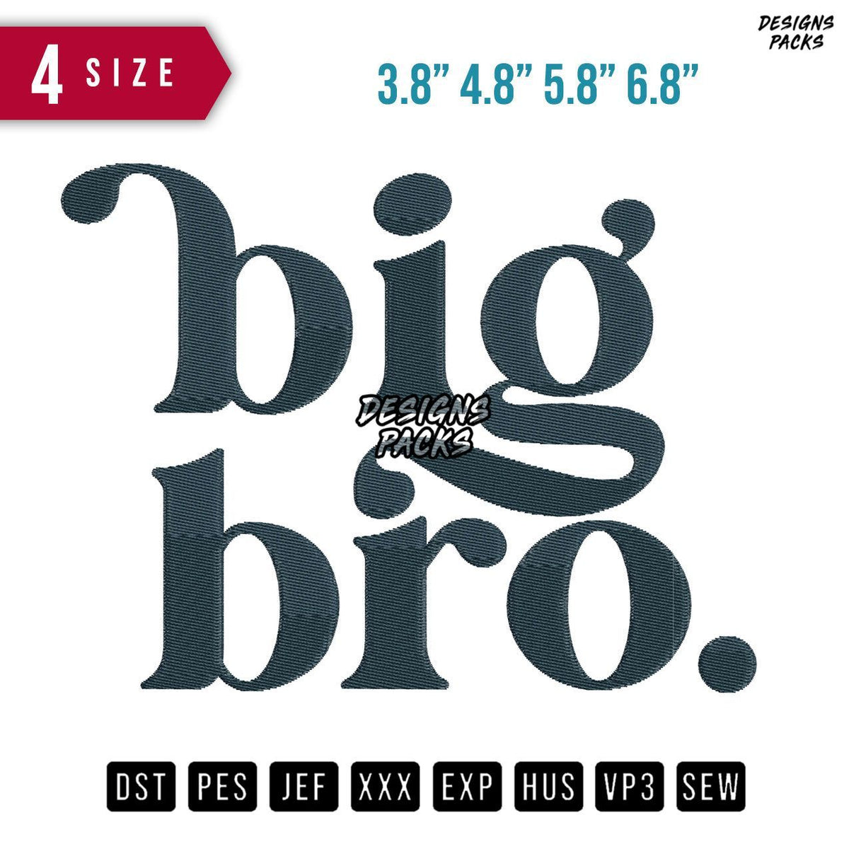 Big Bro Embroidery Design