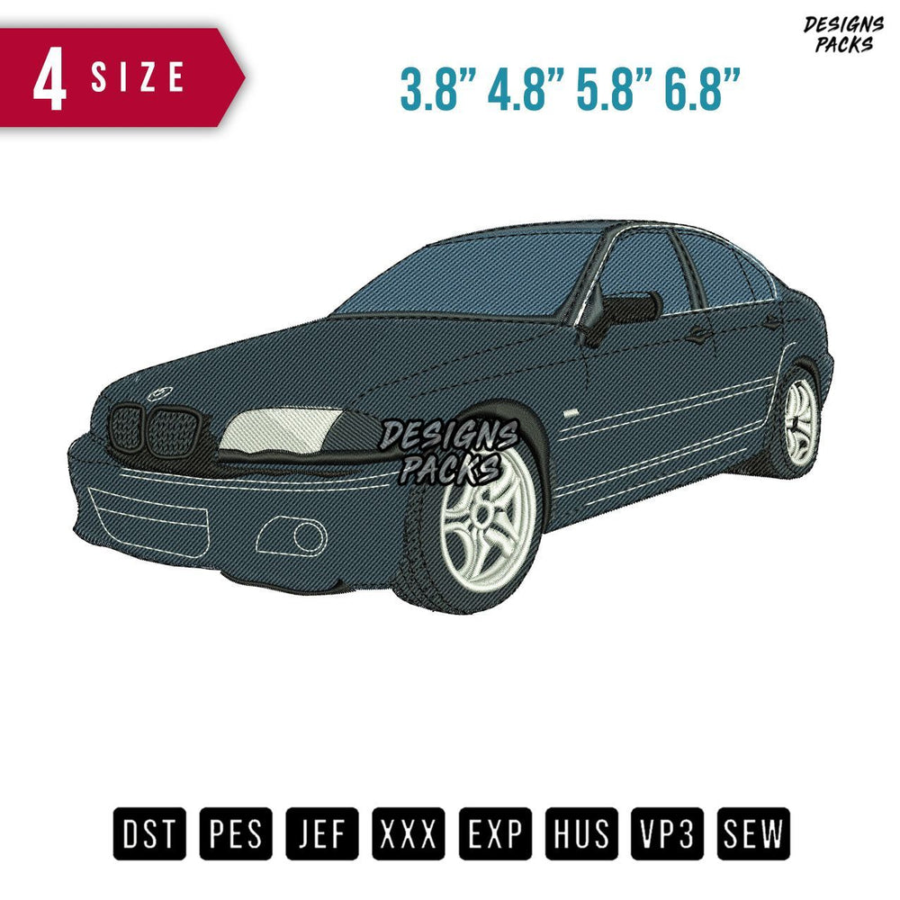 Bmw 330i Embroidery Design
