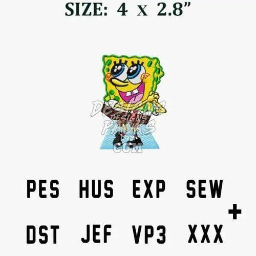 Bob Cartoon Embroidery Design designspacks