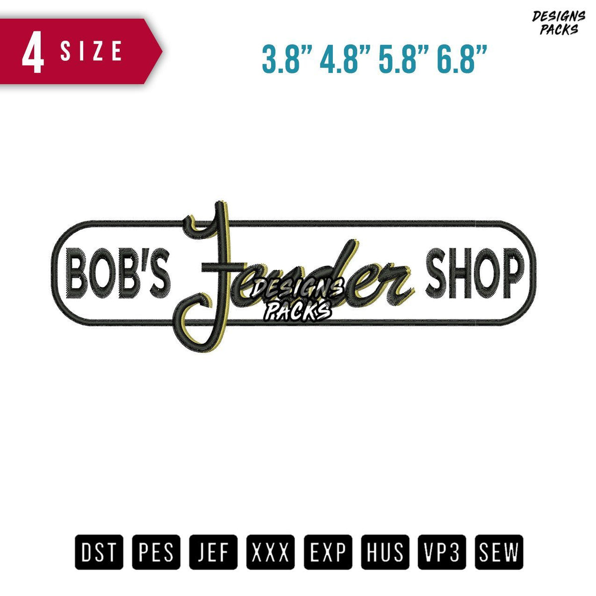 Bobs Jender Shop Embroidery Design