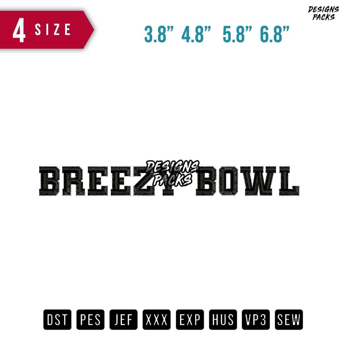 Breezy Bowl Embroidery Design