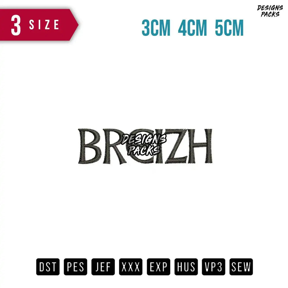 Breizh Embroidery Design