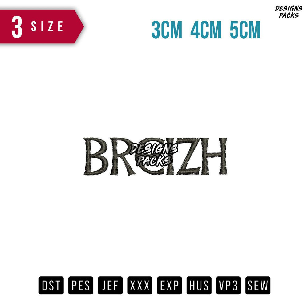 Breizh Embroidery Design