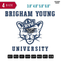 Bringham Young University Embroidery Design