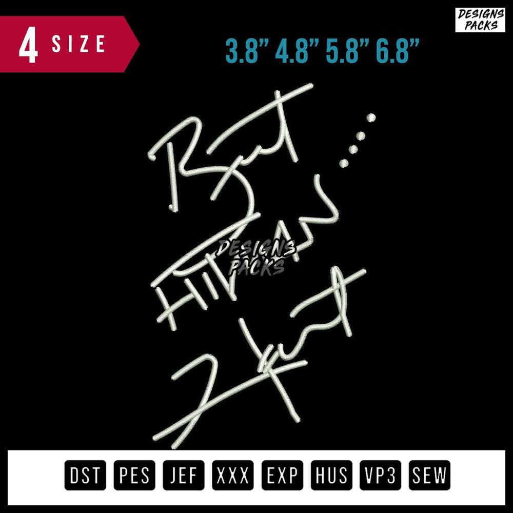 But Himan Embroidery Design