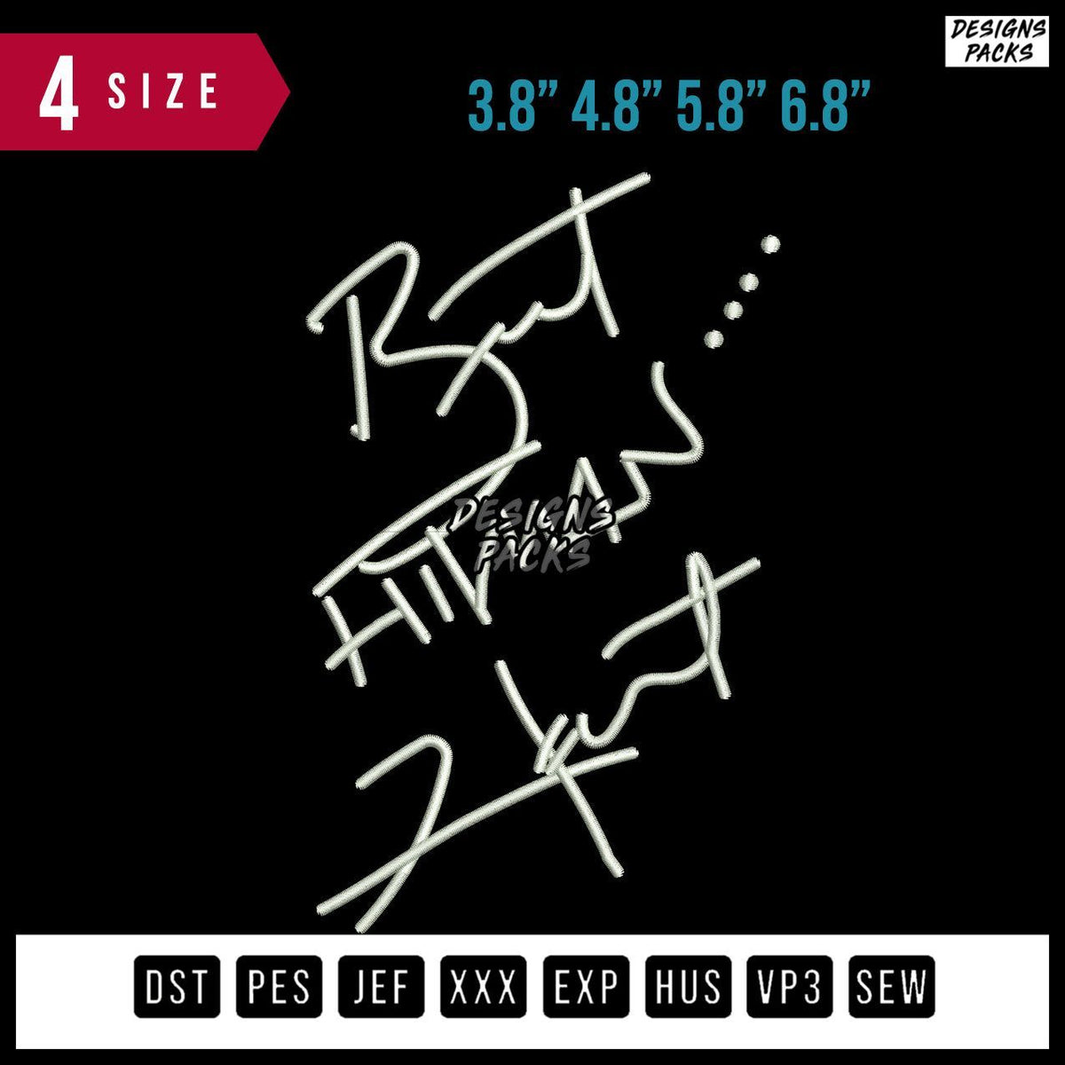 But Himan Embroidery Design