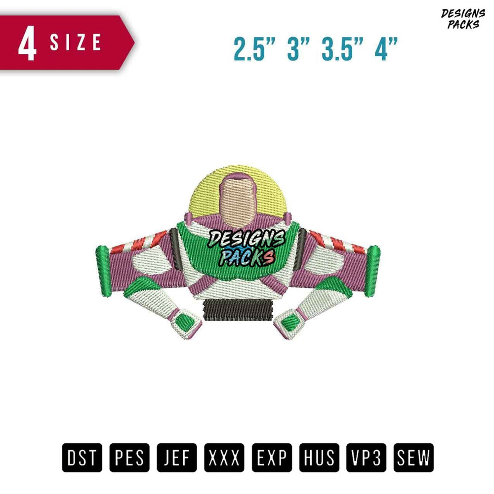 Buzz chest Embroidery Design