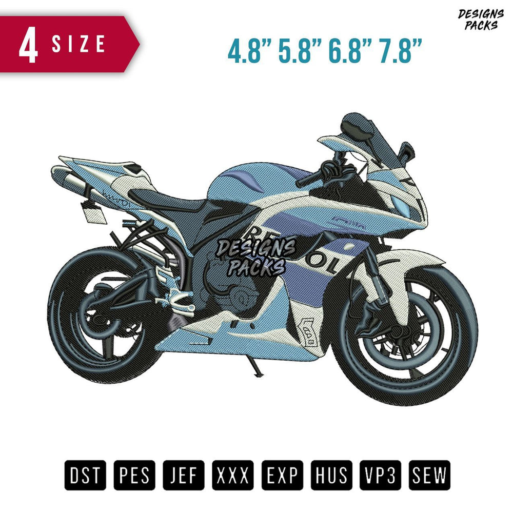 CBR 600RR Embroidery Design