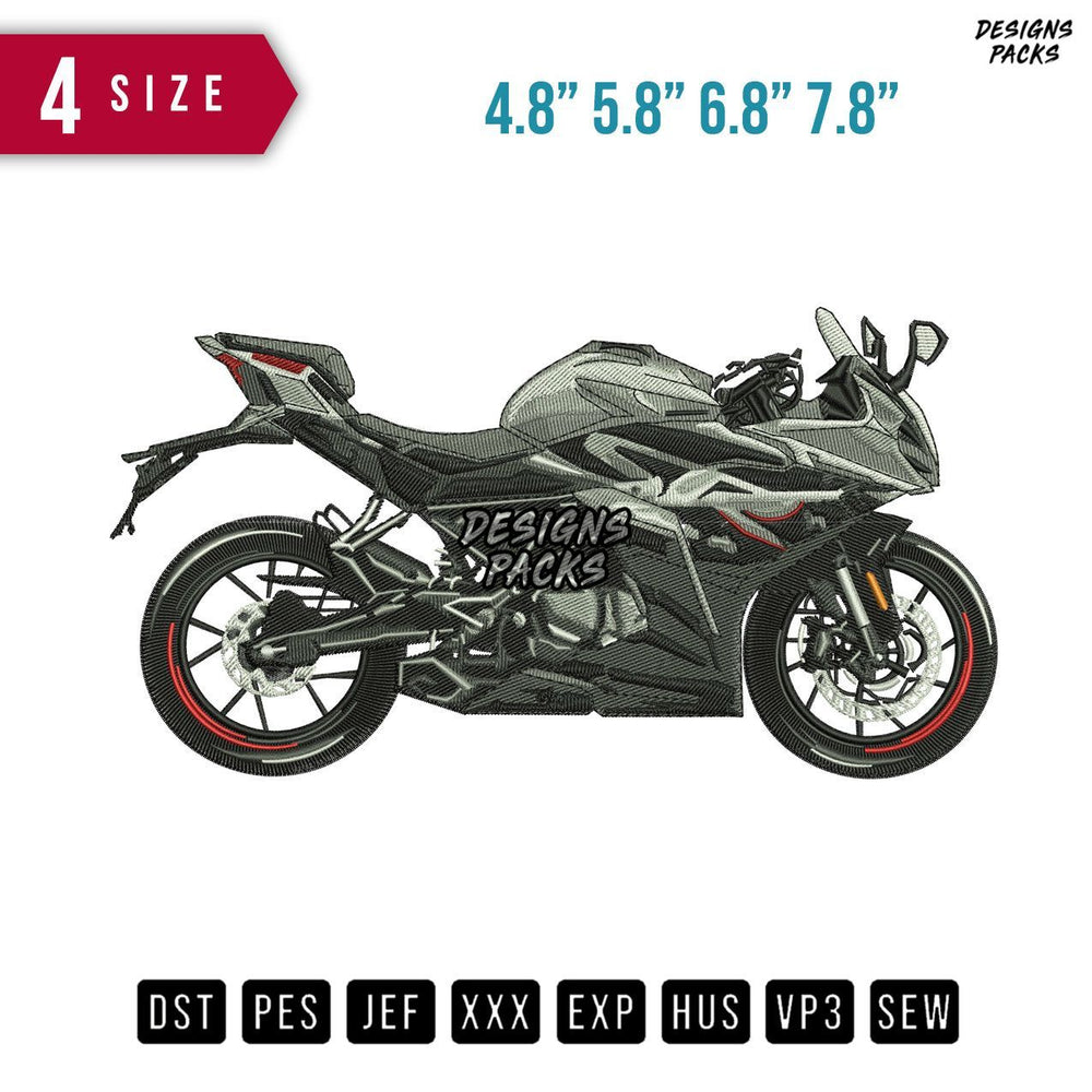 CF Motor 300 SR Embroidery Design