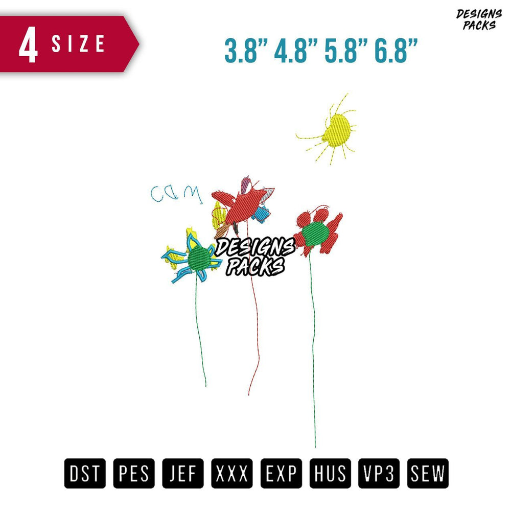 Cam Embroidery Design