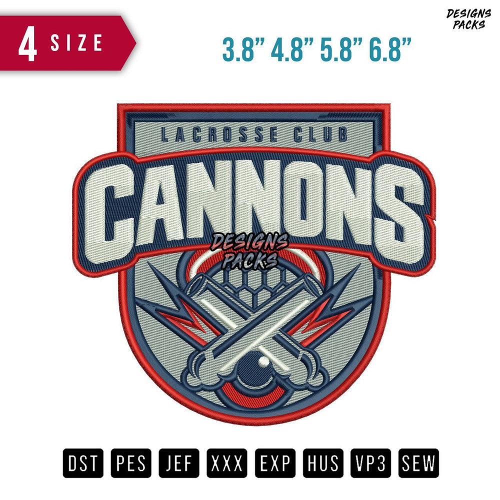 Cannons Embroidery Design