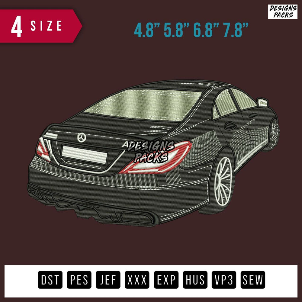 Car Amg Embroidery Design