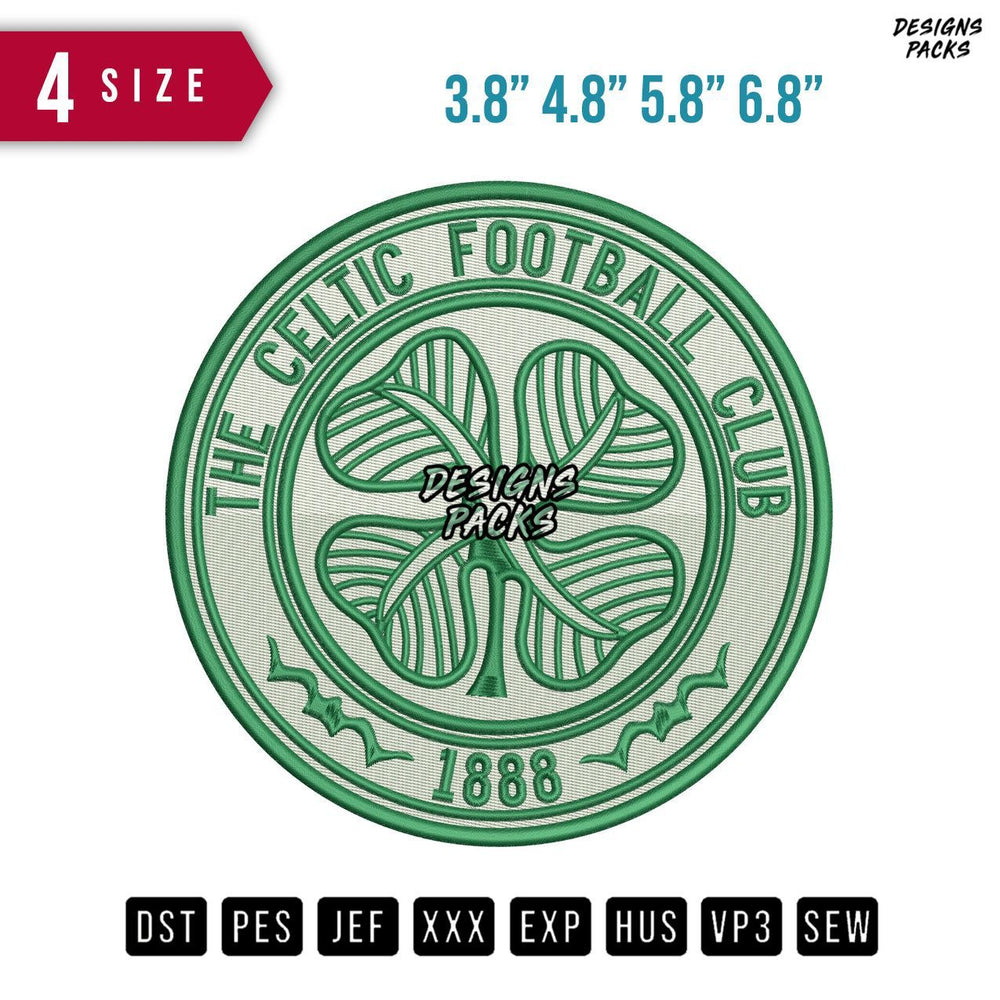 Celtic Footbal Club Embroidery Design