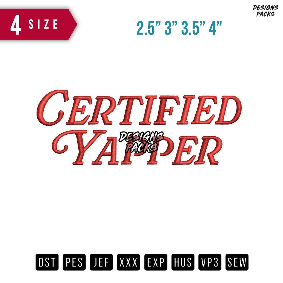 Certified 3D Puff Embroidery Design