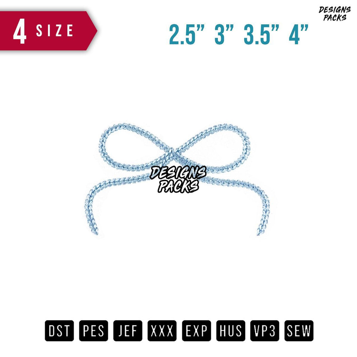 Chain Ribbon Embroidery Design