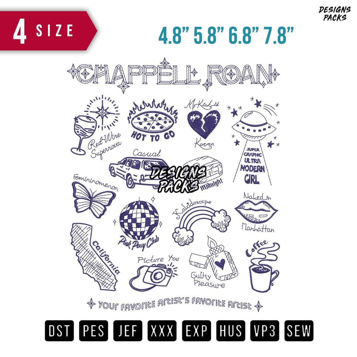 Chappell Embroidery Design