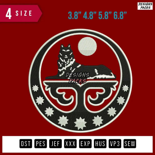 Chechen Republic Of Ichkeria Embroidery Design
