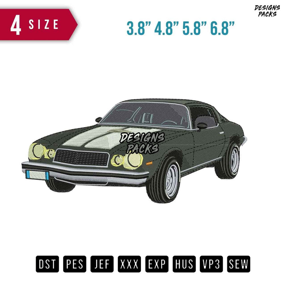 Chevrolet camaro Car Embroidery Design