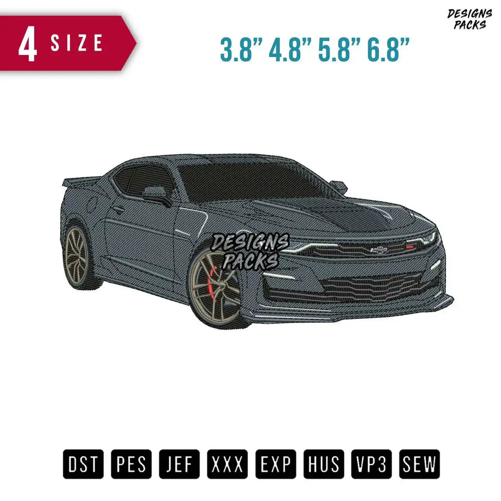 Chevrolet Sport Embroidery Design