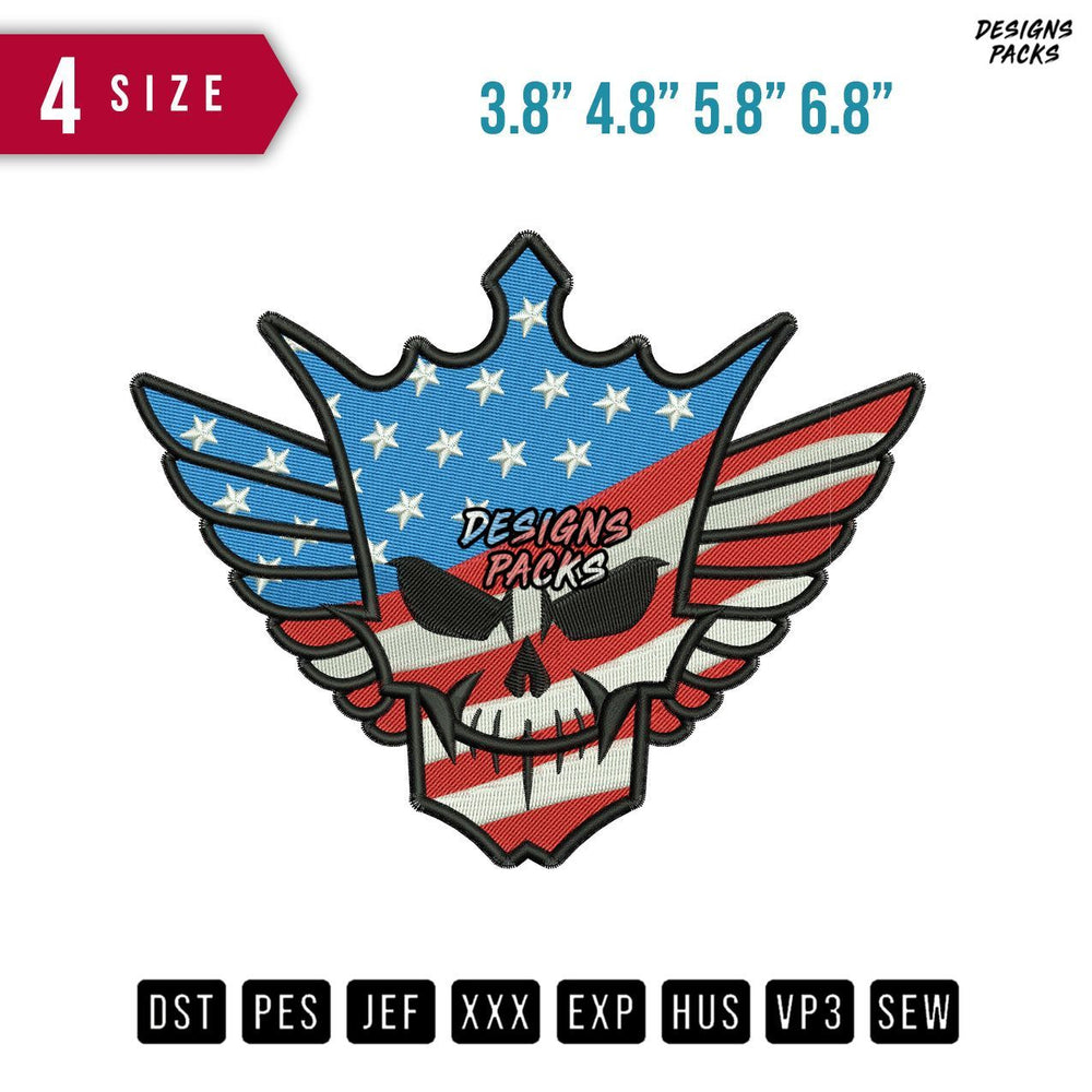 Cody Rhodes Logos Embroidery Design