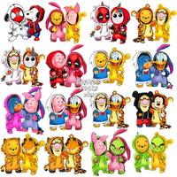 Load image into Gallery viewer, 50 Halloween Cartoon Winnie Costume Duo Designs Bundle PNG
