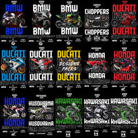 Load image into Gallery viewer, 32 Bikes Streetwear Biker Life Designs Bundle PNG + PSD
