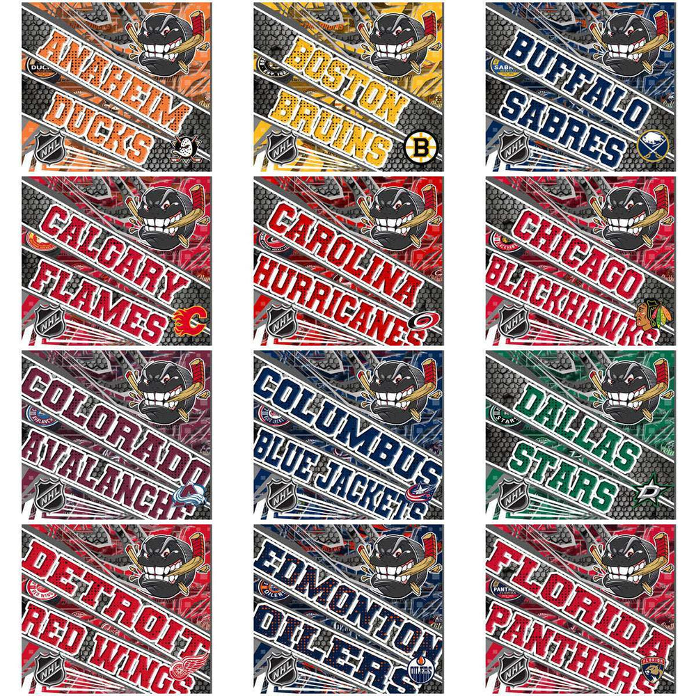 32 Ice Hockey Teams Angry Sports Wraps Tumbler Wrap Bundle JPG