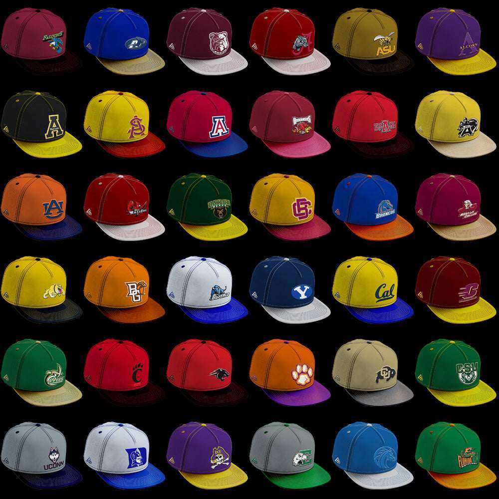 126 College NCAA Ball Cap PNG Designs Bundle